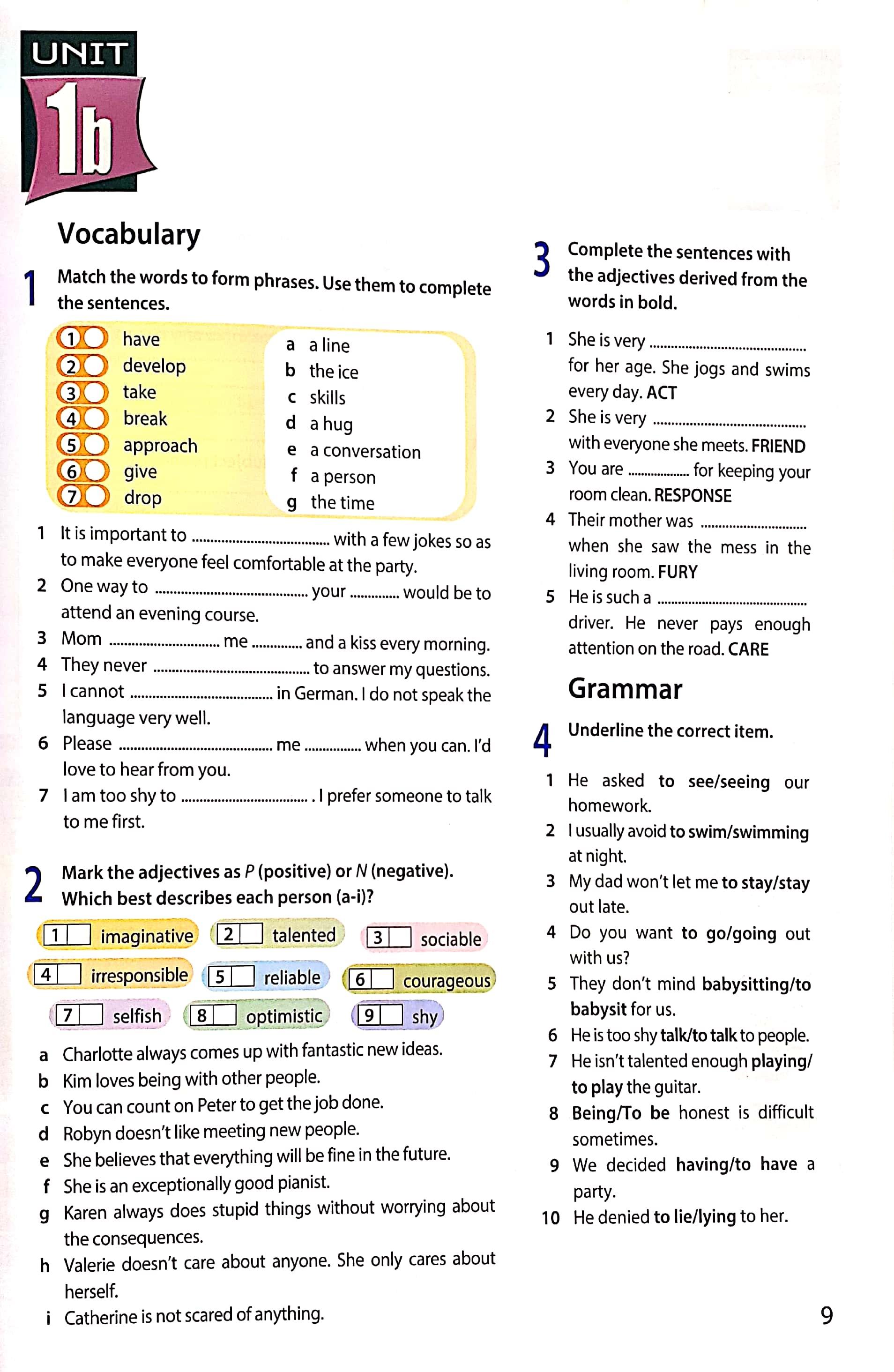 Access Grade 9 Workbook