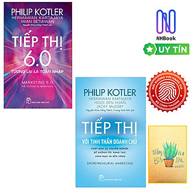 Combo 2 cuốn sách mới nhất của tác giả : Philip Kotler - Tiếp Thị 6.0 - Tương Lai Là Toàn Nhập - Marketing 6.0 và Tiếp Thị Với Tinh Thần Doanh Chủ - Vượt Qua Sự Chuyên Nghiệp Để Hướng Tới Sáng Tạo, Lãnh Đạo Và Bền Vững ( Tặng kèm sổ tay )