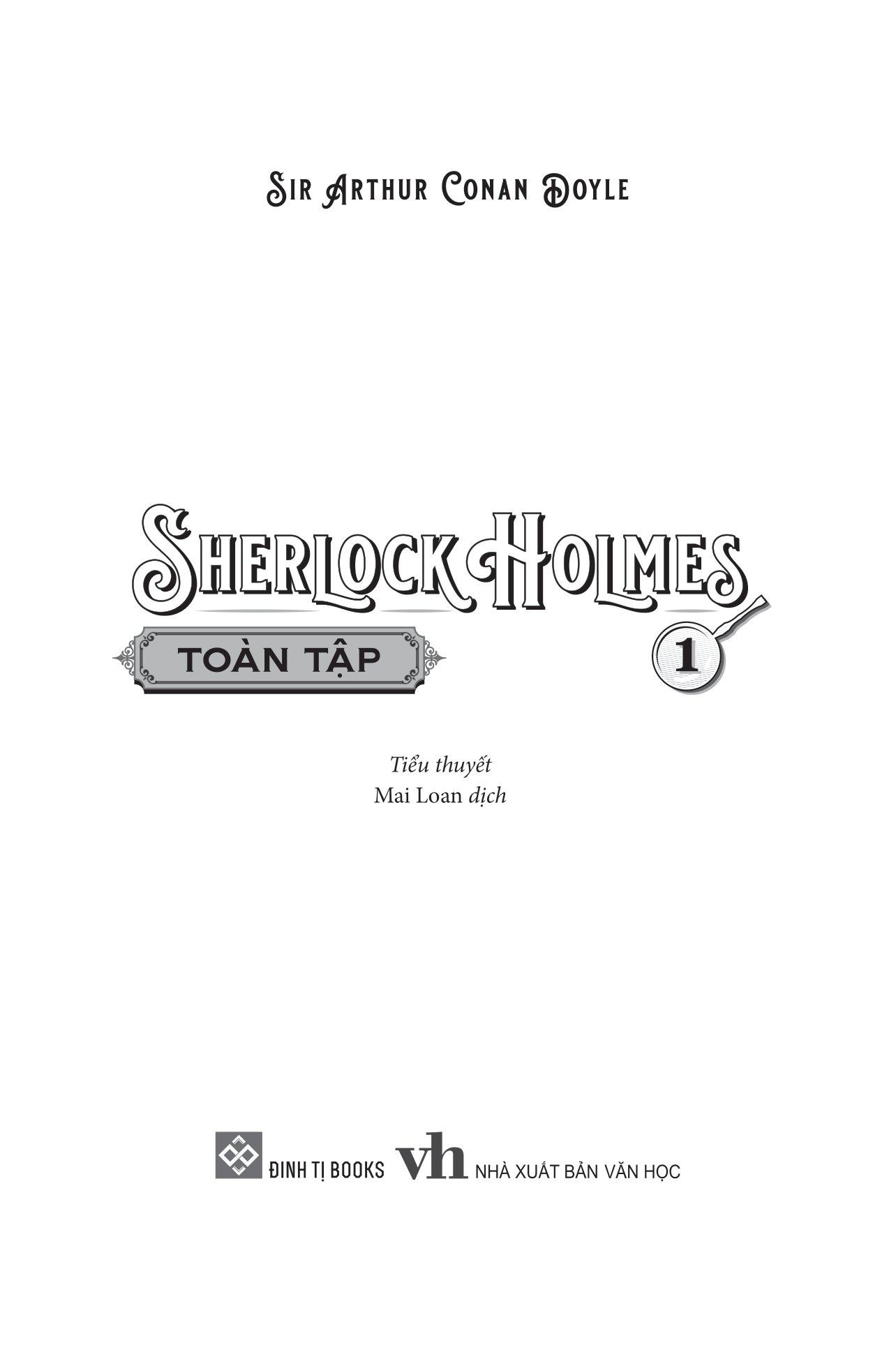 Sherlock Holmes Toàn Tập - Tập 1