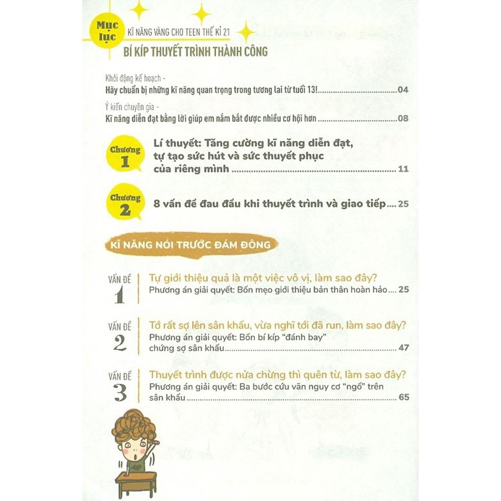 Kĩ Năng Vàng Cho Teen Thế Kỉ 21 - Bí Kíp Thuyết Trình Thành Công