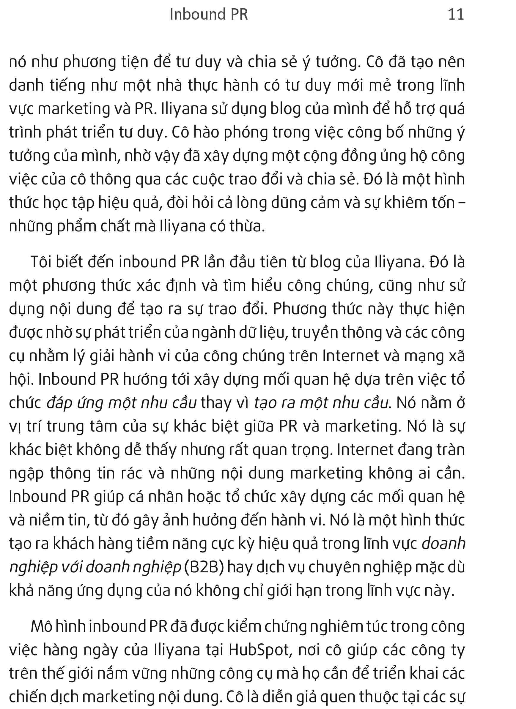 Inbound PR - Dịch Chuyển Hoạt Động Theo Mô Hình Inbound