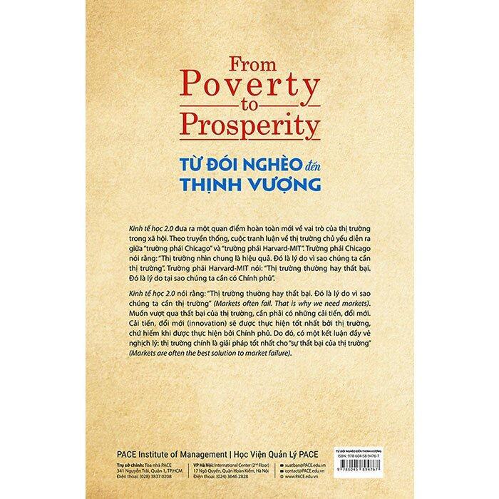 Sách - Từ Đói Nghèo Đến Thịnh Vượng - Bìa Cứng - Arnold Kling & Nick Schulz - Pace Books