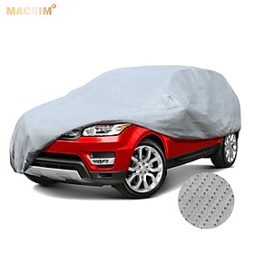 Bạt phủ ô tô chất liệu vải không dệt 3 lớp cao cấp thương hiệu MACSIM cho xe ô tô Hyundai i10 -màu ghi