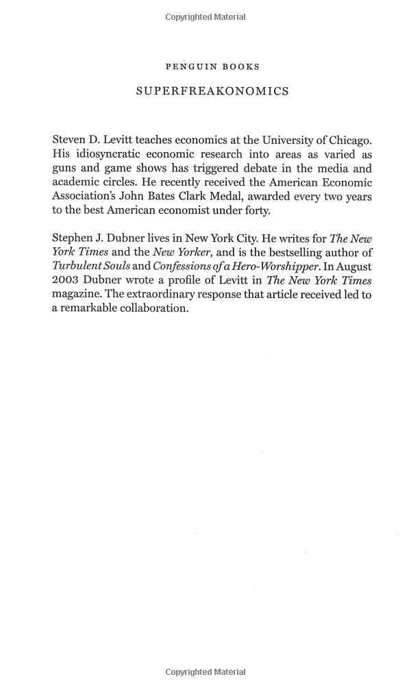 SuperFreakonomics
