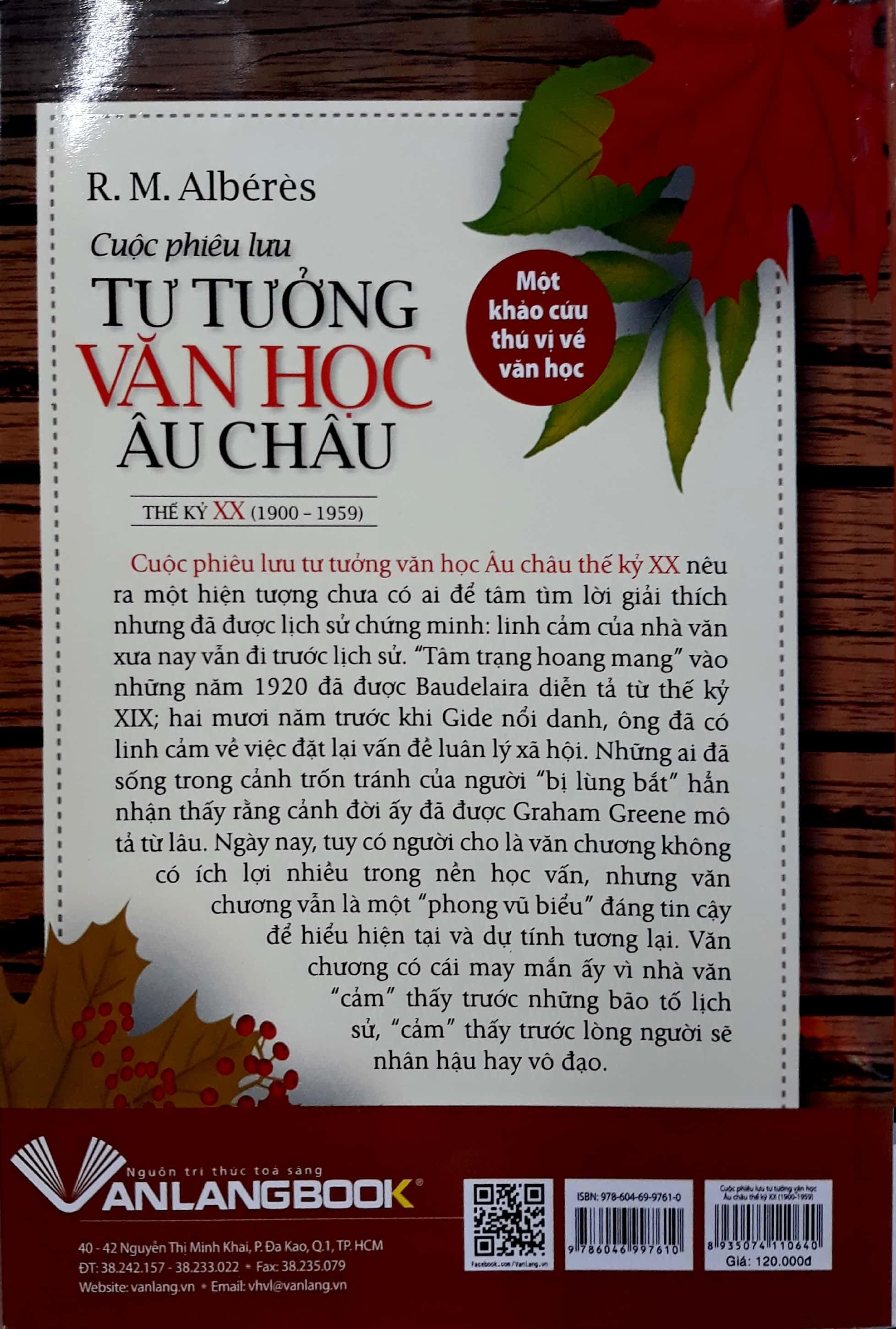 Cuộc Phiêu Lưu Tư Tưởng Văn Học Châu Âu Thế Kỷ XX (1900-1959)