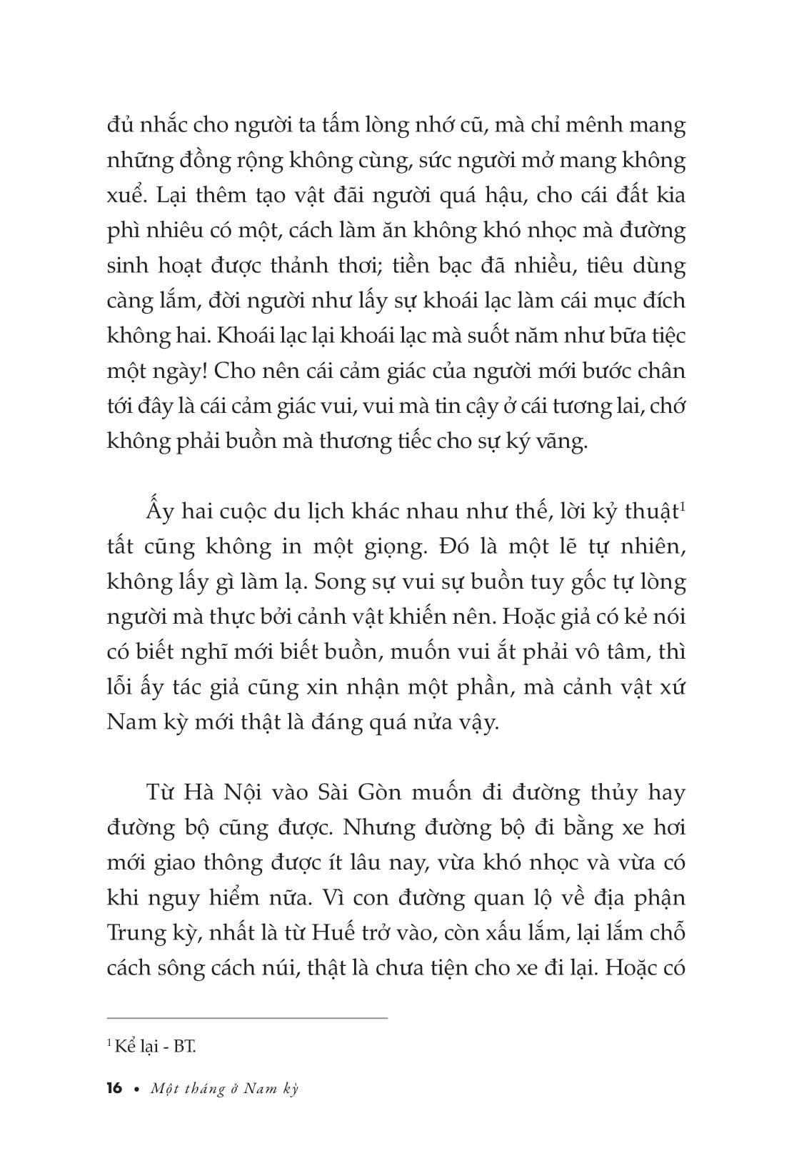 Sách - Một Tháng Ở Nam Kỳ