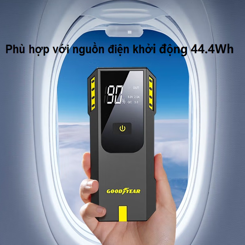 HÀNG CHÍNH HÃNG - Bộ kích n.ổ ô tô, kiêm pin sạc dự phòng Goodyear GY-5358, 20000mAh