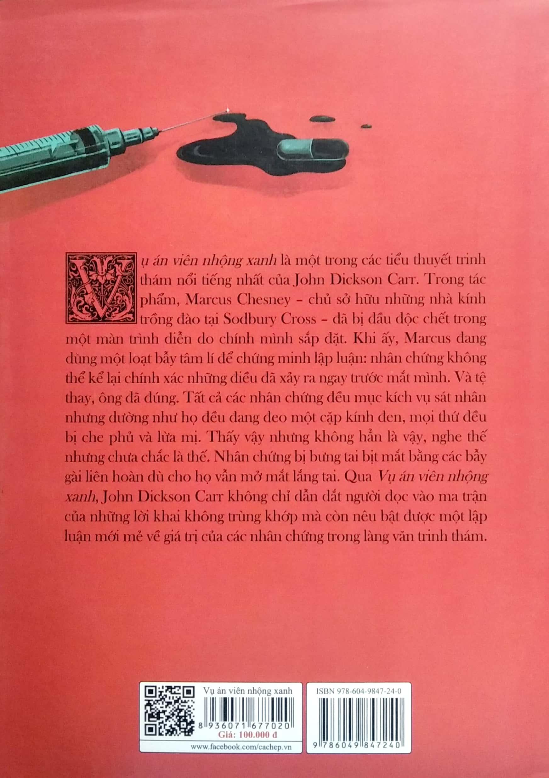 Vụ Án Viên Nhộng Xanh