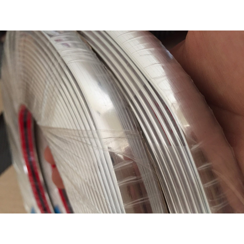 Nẹp dán viền mạ crom bản 2cm trang trí chân viền kính ô tô, ốp viền chân kính mạ crom cuộn dài 15 mét