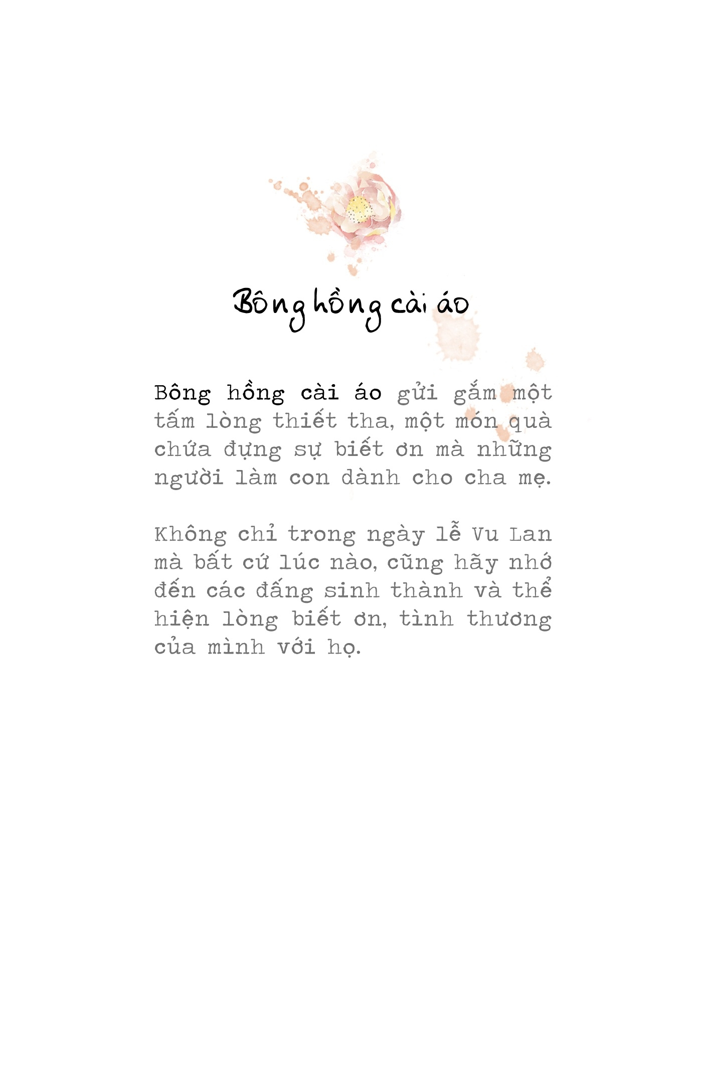 Bông Hồng Cài Áo (Bìa Cứng)