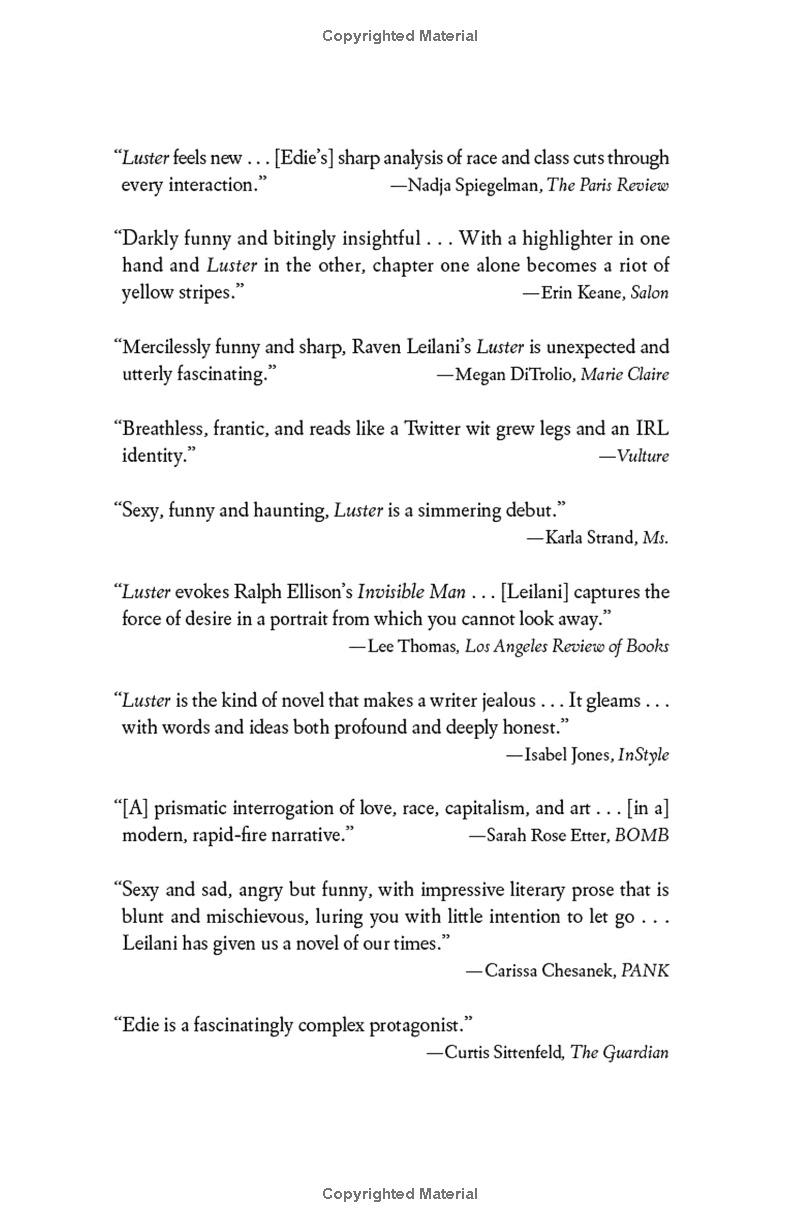 Luster: A Novel