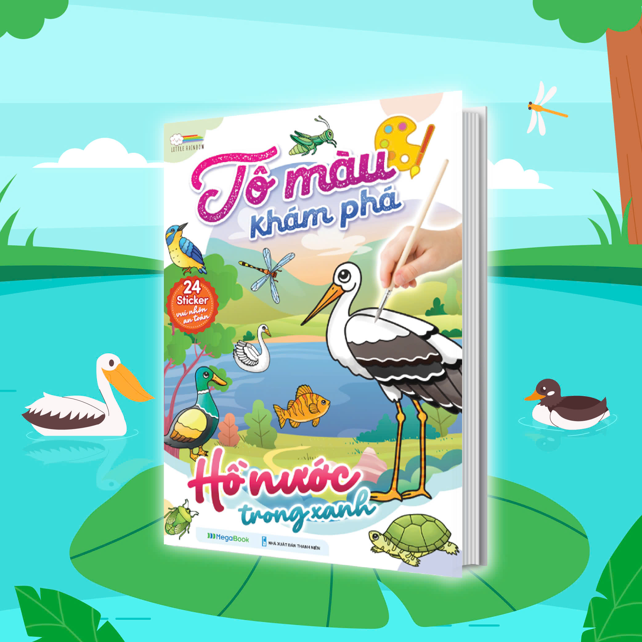 Tô màu khám phá - Hồ nước trong xanh