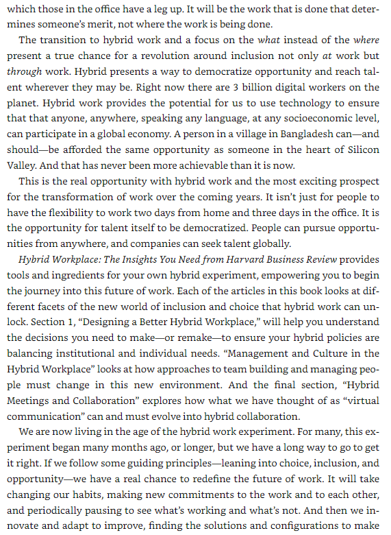 Hybrid Workplace: The Insights You Need From Harvard Business Review (HBR Insights Series)