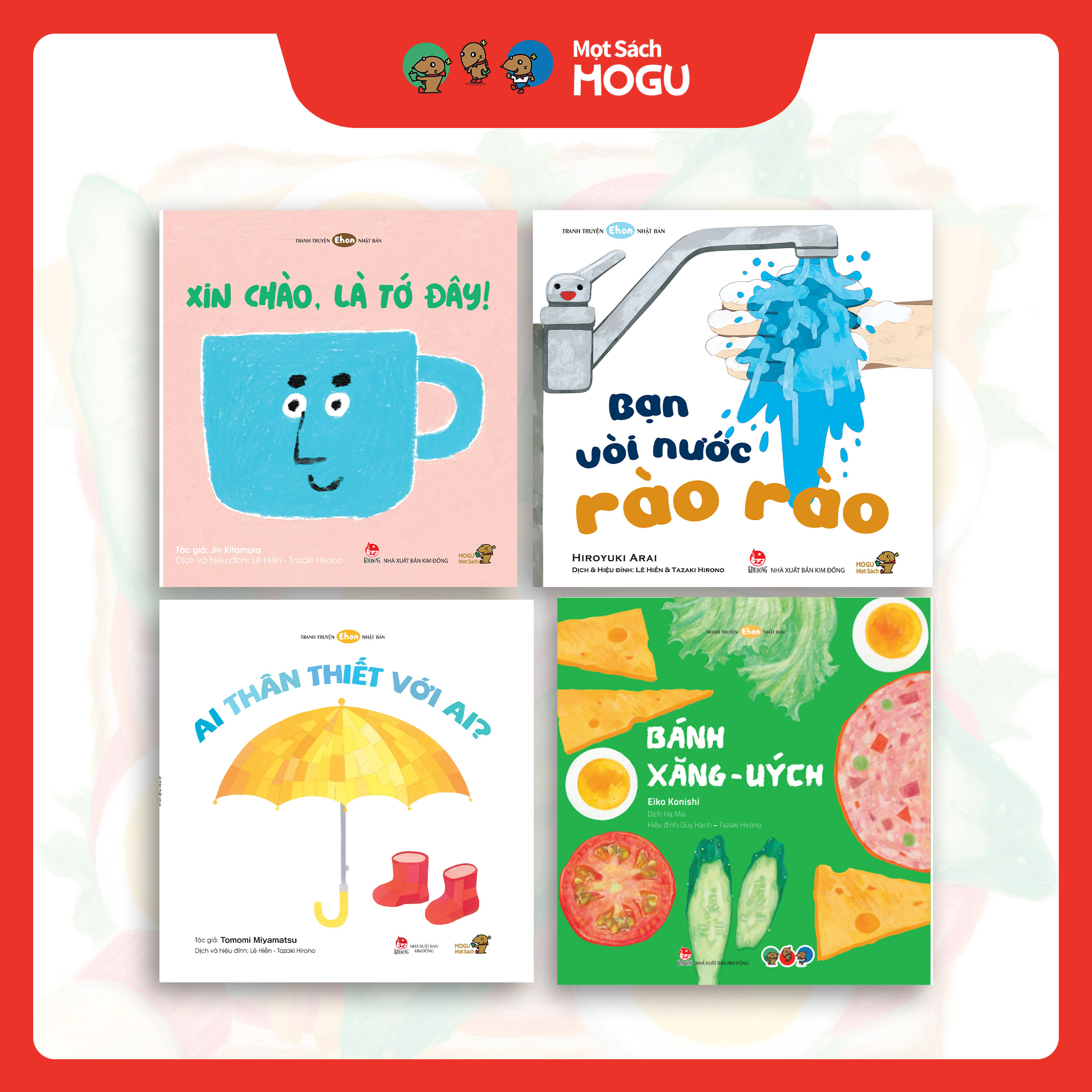 Truyện Ehon bé 1-2-3 tuổi - Bộ 4 cuốn Bé học đồ vật