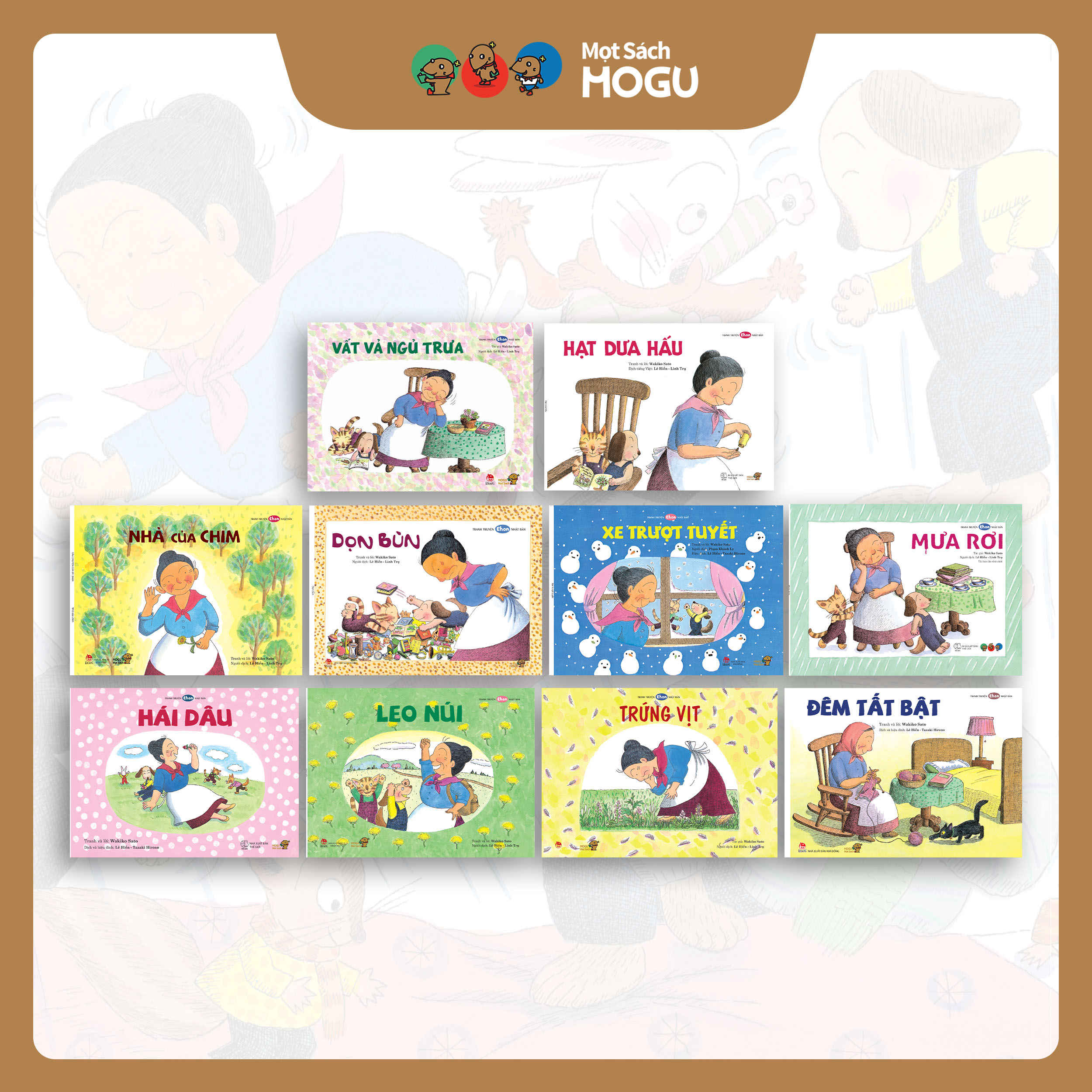 Truyện Ehon bé 3-4-5 tuổi - Bộ 10 cuốn Tuyển tập Bà Baba