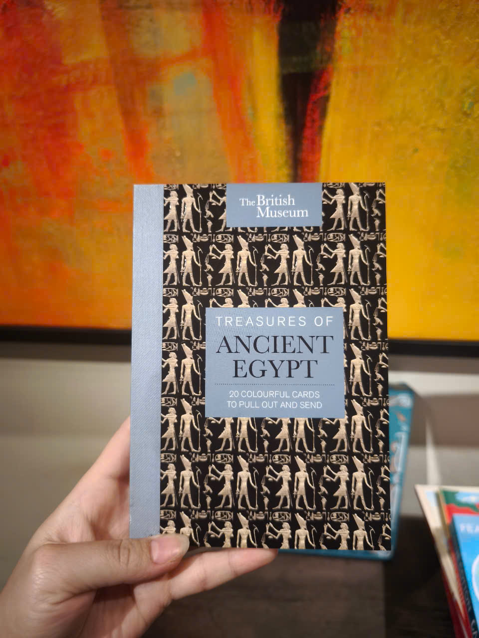 Sách - The British Museum: Treasures of Ancient Egypt: 20 Colourful Cards to Pull Out and Send - Card Book
