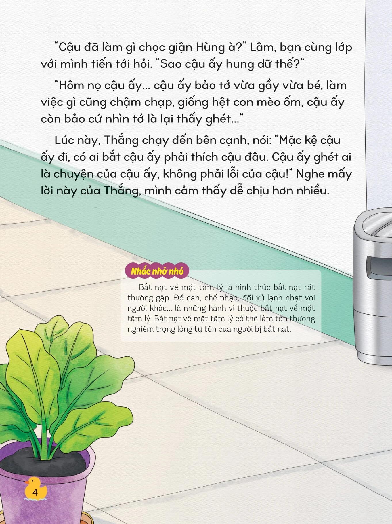 Sách Kỹ Năng Phòng Tránh Bắt Nạt Và Bạo Lực Học Đường - Mình Không Thích Bị Đổ Oan