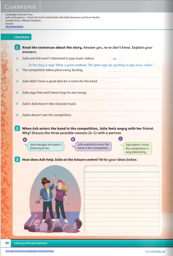 Power Up Level 6 Activity Book With Online Resources And Home Booklet
