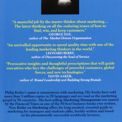 Sách Ngoại Văn - Kotler On Marketing - How To Create, Win And Dominate Markets
