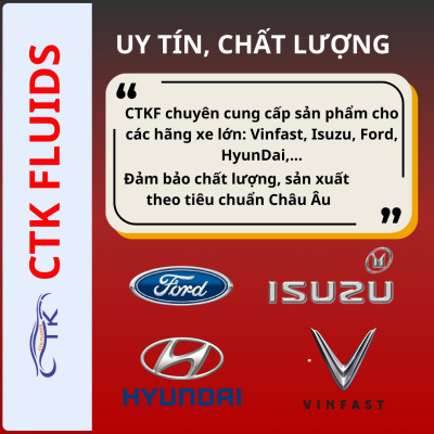 Dung Dịch Xử Lý Khí Thải Động Cơ Ô Tô CTK Chính Hãng, Dung tích 10L, Nguyên Liệu Ure Tinh Khiết, Đạt Tiêu Chuẩn ISO 22241, DIN 70070