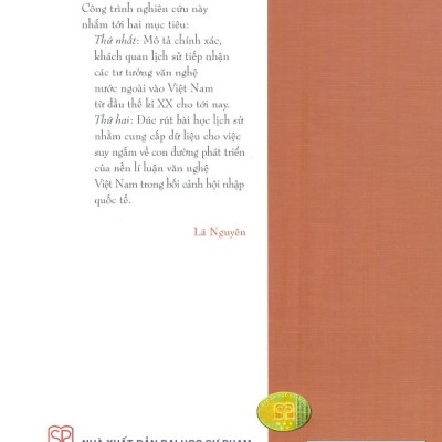 Việt Nam Một Thế Kỉ Tiếp Nhận Tư Tưởng Văn Nghệ Nước Ngoài