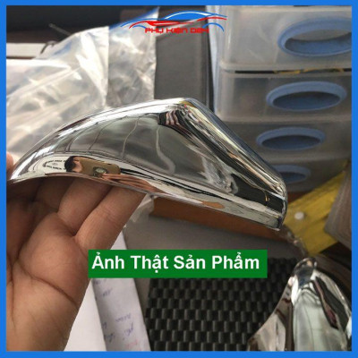 Ốp gương Vios 2014-2015-2016-2017 mạ crom bảo vệ chống trầy trang trí làm đẹp xe