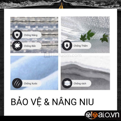 Bạt trùm che phủ xe ô tô Peugeot 5008 3 Lớp Cao Cấp Chống Nắng Nóng Chống Nước Chống Cháy Chống Bụi