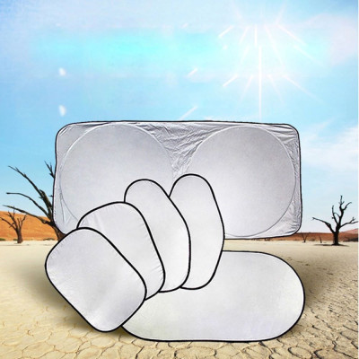 Bộ 6 tấm bạc che nắng phản quang ô tô, Bạt che nắng ô tô gấp gọn tiện lợi, ngăn tia UV nhập thái lan familydecor