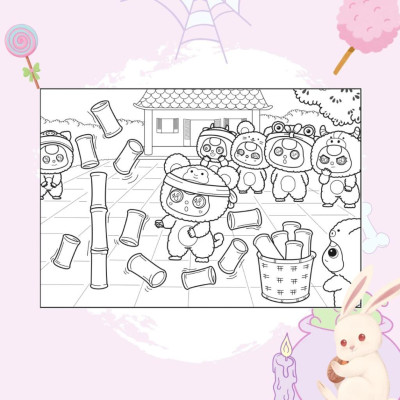 Sách - Bộ Sách Tô Màu Baby Three Ở Thế Giới Cổ Tích + Baby Three 12 Con Giáp Ở Vương Quốc Ngọt Ngào (Bộ 2 Cuốn) - Tặng Kèm Sách Trang Điểm Thần Tượng Âm Nhạc Hàn Quốc Ngẫu Nhiên