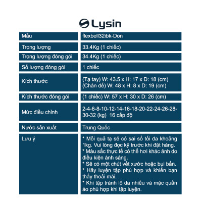 Nuobell flexbell - 01 quả tạ tay 32kg/ 02 quả tạ 64kg (16 cấp điều chỉnh trọng lượng) tập gym tập thể dục tập tạ tập luyện cơ bắp.