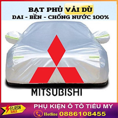 Bạt Phủ Ô Tô Vải Dù Mitsubishi Mirage, Xpander, Attrage, Pajero, Trition, Outlander chống nóng, chống nước