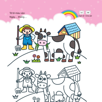 Bé Tập Tô Màu - Từ Cơ Bản Đến Nâng Cao - Lăng Kính Mộng Mơ 2