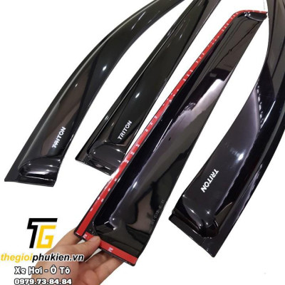 Bộ vè che mưa ABS Mitsubishi Triton 2019 cao cấp