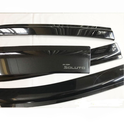 Bộ vè che mưa đen dành cho xe Kia Soluto 2019-2021 chất liệu DÀY và BỀN