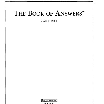 The Book Of Answers