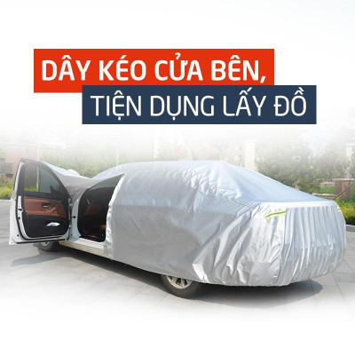 Bạt phủ xe ô tô 3 lớp thông minh, chất liệu vải dù oxford cao cấp, áo trùm bảo vệ xe Toyota Rush 