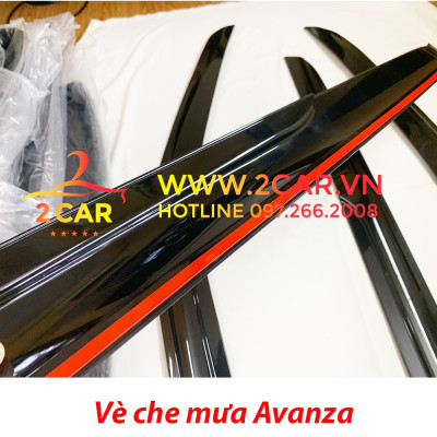 Vè che mưa xe Toyota Avanza 2022, 2023 Hàng nhựa đen dày cao cấp