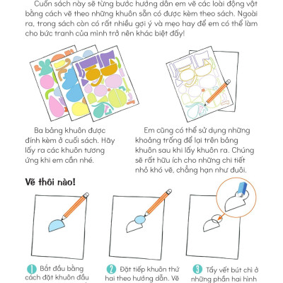 Sách - Vẽ Động Vật Bằng Khuôn Hình Sáng Tạo