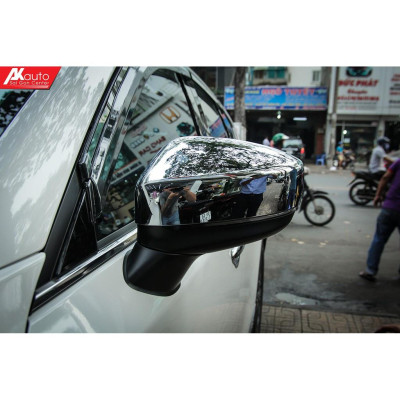 Ốp gương chiếu hậu xe Toyota Fortuner 2016 - 2022 mạ crom cao cấp, Chóng xước, sáng bóng