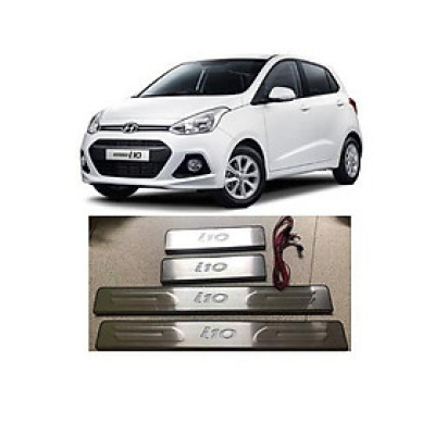 BẬC BƯỚC CHÂN NGOÀI INOX CÓ ĐÈN DÀNH CHO XE HYUNDAI i10-2019
