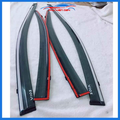 Vè mưa Vios 2014-2015-2016-2017-2018 vè chỉ mạ gương che mưa bảo vệ xe