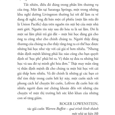 Sách - Jesse Livermore - Reminiscences Of A Stock Operator - Hồi Ức Của Một Thiên Tài Đầu Tư Chứng Khoán