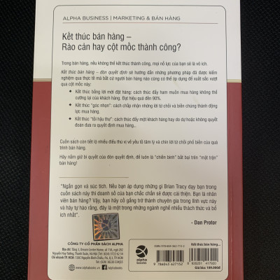 Kết Thúc Bán Hàng Đòn Quyết Định - Brian Tracy - Thanh Huyền & Thư Trang dịch - (bìa mềm)
