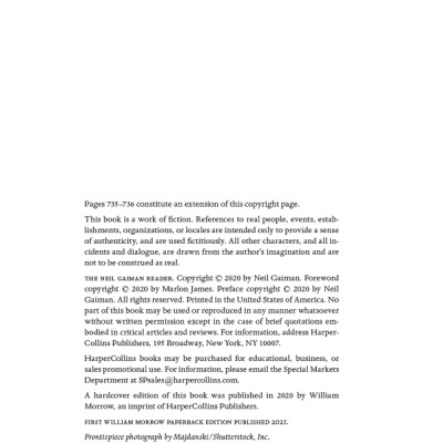 The Neil Gaiman Reader: Selected Fiction