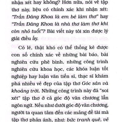 Góc Sân Và Khoảng Trời - Tinh Tuyển (Tái Bản 2023)