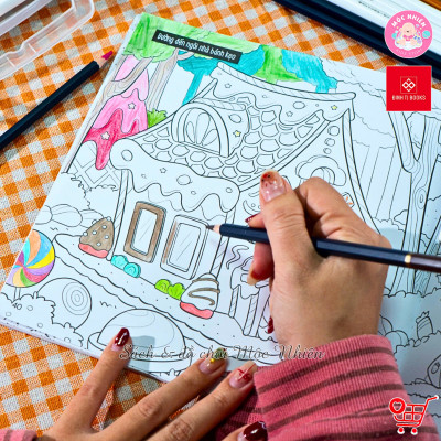 Sách tô màu sáng tạo - Những ngày bình thường vui vẻ + Soda muối bên vịnh chanh vàng - Đinh Tị Books