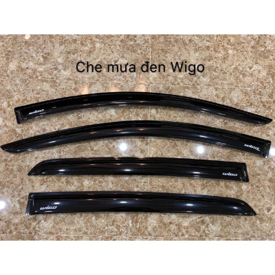 Vè Che Mưa Dành Cho Xe Toyota Wigo 2018 2019 2020, Màu Đen Bộ 4 Vè