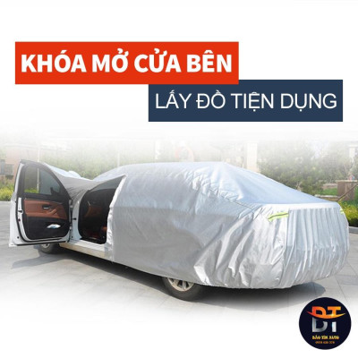 Bạt che kín bảo vệ xe ô tô Mitsubishi Grandis tráng bạc cao cấp, vải bông chống xước 3 lớp vải dù Oxford