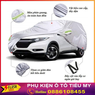 Bạt Phủ Xe Ô Tô Kia Morning, Soluto, Cerato, Seltos, K3, Rondo, Optima, Sorento, Sedona, Chất Liệu Bạt Tráng Nhôm 3 lớp