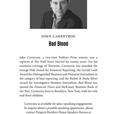 Bad Blood: Secrets And Lies In A Silicon Valley Startup